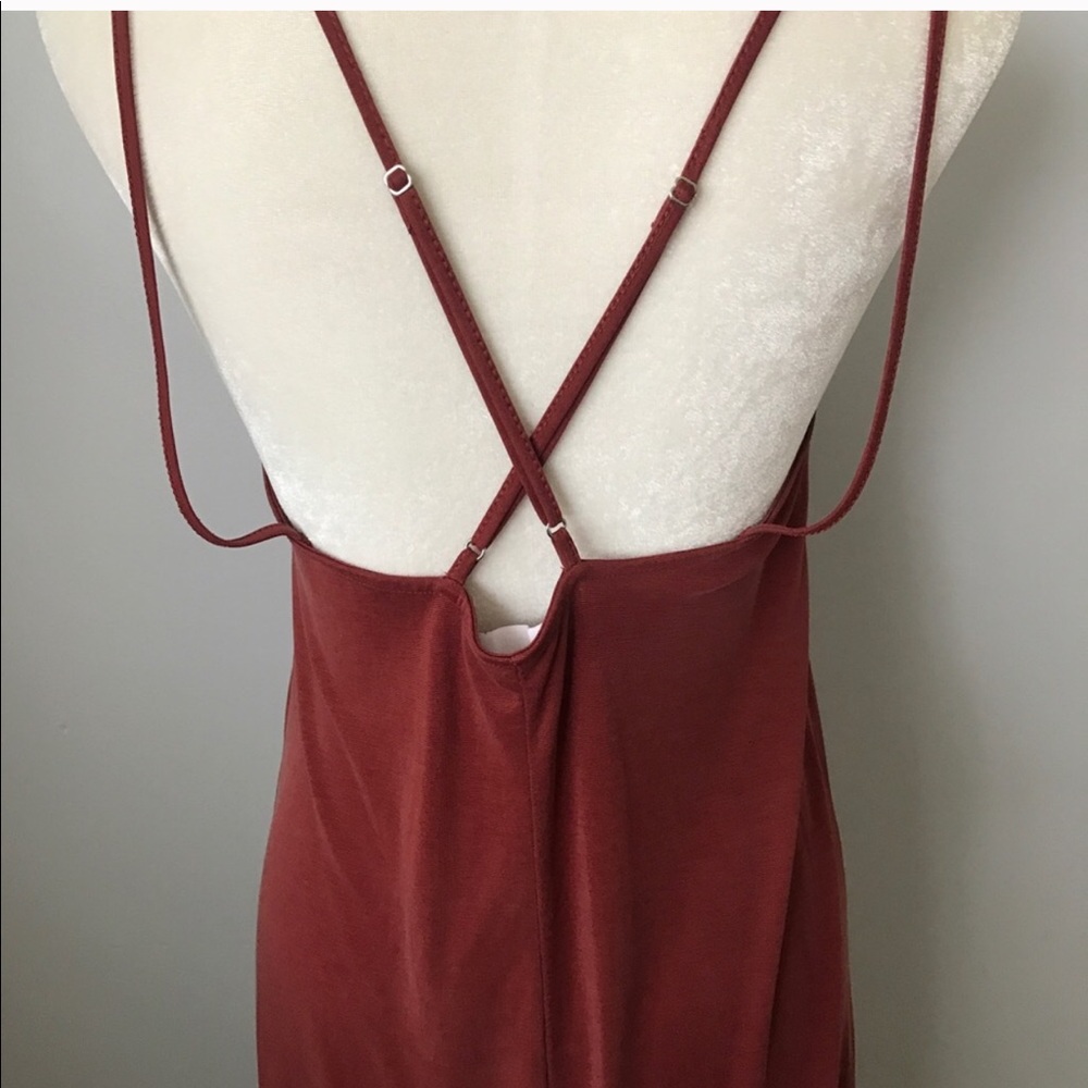 Astr Rust Red Slip Mini Dress - Picture 5 of 7